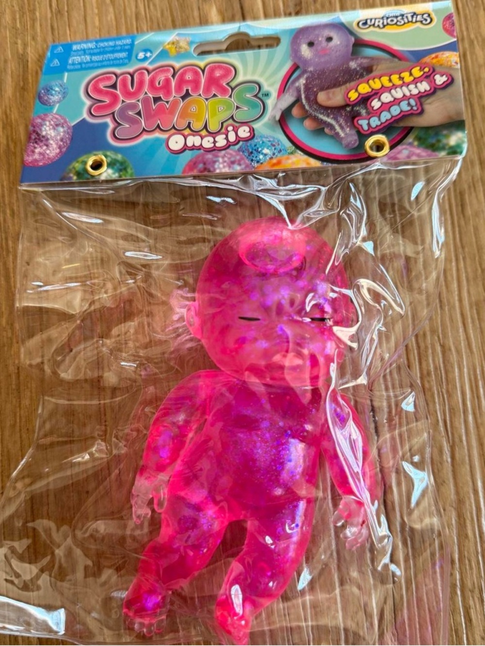 NEW Sugar Swaps Baby Squishy Giant Baby Squeeze Toy In Pink 5in